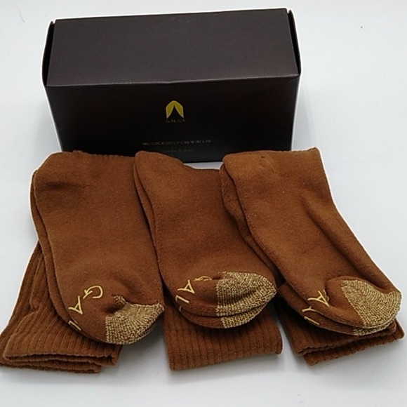 6 pair Galiva Men’s over calf socks cotton spandex and elastic warm small thick - Picture 3 of 6